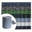 Sichtschutz PVC - Grau RAL 7040-35m (7m²) - Doppelstabmatten Zaunfolie Windschutz blickdicht Windschutz
