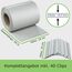 WORKINGHOUSE PVC Sichtschutzstreifen 450g/m² Standard für Doppelstabmatten Zaun – 2er Spar-Set (100m Gesamtlänge), Hellgrün RAL 7038 | Wind- & Blickschutz, wetterfest, inkl. Clips
