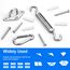 Sonnensegel Befestigung Set M8 Befestigung HardwareKit 304 Edelstahl Markisen Befestigungsset für Garten, sonnensegel zubehör Befestigung for Dreieck und Quadrat Hardware Zubehör Kit