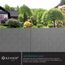 KESSER® PVC Sichtschutzstreifen Sichtschutz Rolle Doppelstabmatten Zaun Blickdicht | 35m x 19 cm | 30 Befestigungsclips | Wetterfest und Windschutz | Zaunfolie Sichtschutz Garten Gartenzaun, Grau