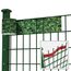 NAIMORUI PVC Sichtschutzfolie Sichtschutzstreifen Garten Sichtschutz Zaun Inkl. 20 x Befestigungsclips 450g/m² - Doppelstabmatten für Gartenzaun - (19cm*35m Buchsbaum)