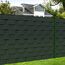 NAIMORUI PVC Sichtschutzfolie Sichtschutzstreifen Garten Sichtschutz Zaun Inkl. 30 x Befestigungsclips 450g/m² - Doppelstabmatten für Gartenzaun - (19cm*50m Anthrazit)