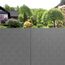 KESSER® PVC Sichtschutzstreifen Sichtschutz Rolle Doppelstabmatten Zaun Blickdicht | 70m x 19 cm | 60 Befestigungsclips | Wetterfest und Windschutz | Zaunfolie Sichtschutz Garten Gartenzaun, Grau