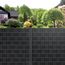KESSER® PVC Sichtschutzstreifen Sichtschutz Rolle Doppelstabmatten Zaun Blickdicht | 35m x 19 cm | 30 Befestigungsclips | Wetterfest und Windschutz | Zaunfolie Sichtschutz Garten Gartenzaun, Anthrazit