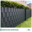 Sichtschutzstreifen Zaun 35 m x 19 cm inkl.20 Clips, Sichtschutz Zaunfolie PVC Sichtschutzstreifen Doppelstabmatten für Gartenzaun, Balkon/Diverse Farben