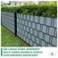 Sichtschutzstreifen Zaun 35 m x 19 cm inkl.20 Clips, Sichtschutz Zaunfolie PVC Sichtschutzstreifen Doppelstabmatten für Gartenzaun, Balkon/Diverse Farben-2PCS