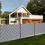 KESSER® PVC Sichtschutzstreifen Sichtschutz Rolle Doppelstabmatten Zaun Blickdicht | 70m x 19 cm | 60 Befestigungsclips | Wetterfest und Windschutz | Zaunfolie Sichtschutz Garten Gartenzaun, Grau