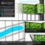 KESSER® PVC Sichtschutzstreifen Sichtschutz Rolle Doppelstabmatten Zaun Blickdicht 35m x 19 cm | 30 Befestigungsclips | Wetterfest Windschutz | Zaunfolie Sichtschutz Garten Gartenzaun Efeu