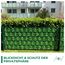 Sichtschutzstreifen Zaun 35 m x 19 cm inkl.20 Clips, Sichtschutz Zaunfolie PVC Sichtschutzstreifen Doppelstabmatten für Gartenzaun, Balkon/Diverse Farben-2PCS