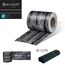 KESSER® PVC Sichtschutzstreifen Sichtschutz Rolle Doppelstabmatten Zaun Blickdicht 35m x 19 cm | 30 Befestigungsclips Wetterfest Windschutz | Zaunfolie Sichtschutz Garten Gartenzaun Schiefer - Anthra