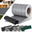 KESSER® PVC Sichtschutzstreifen Sichtschutz Rolle Doppelstabmatten Zaun Blickdicht 70m x 19 cm | 60 Befestigungsclips | Wetterfest Windschutz | Zaunfolie Sichtschutz Garten Gartenzaun Rattan-Grau