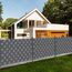 KESSER® PVC Sichtschutzstreifen Sichtschutz Rolle Doppelstabmatten Zaun Blickdicht 70m x 19 cm | 60 Befestigungsclips | Wetterfest Windschutz | Zaunfolie Sichtschutz Garten Gartenzaun Rattan-Grau