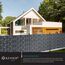 KESSER® PVC Sichtschutzstreifen Sichtschutz Rolle Doppelstabmatten Zaun Blickdicht 70m x 19 cm | 60 Befestigungsclips Wetterfest Windschutz | Zaunfolie Sichtschutz Garten Gartenzaun Schiefer - Anthra