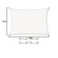 CelinaSun Sonnensegel inkl Befestigungsseile Premium HDPE wetterbeständig atmungsaktiv Rechteck 2,5 x 3,5 m weiß