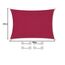 CelinaSun Sonnensegel inkl Befestigungsseile Premium HDPE wetterbeständig atmungsaktiv Rechteck 2 x 3 m rot