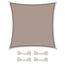 CelinaSun Sonnensegel inkl Befestigungsseile Premium HDPE wetterbeständig atmungsaktiv Quadrat 2 x 2 m Taupe