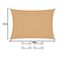 CelinaSun Sonnensegel inkl Befestigungsseile Premium HDPE wetterbeständig atmungsaktiv Rechteck 2 x 4 m Sand beige