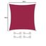 CelinaSun Sonnensegel inkl Befestigungsseile Premium HDPE wetterbeständig atmungsaktiv Quadrat 2 x 2 m rot