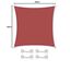 CelinaSun Sonnensegel inkl Befestigungsseile Premium HDPE wetterbeständig atmungsaktiv Quadrat 2 x 2 m terrakotta