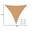 CelinaSun Sonnensegel inkl Befestigungsseile Premium HDPE wetterbeständig atmungsaktiv Dreieck gleichseitig 3 x 3 x 3 m Sand beige