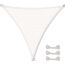 CelinaSun Sonnensegel inkl Befestigungsseile Premium HDPE wetterbeständig atmungsaktiv Dreieck gleichseitig 4,6 x 4,6 x 4,6 m weiß