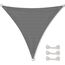 CelinaSun Sonnensegel inkl Befestigungsseile Premium HDPE wetterbeständig atmungsaktiv Dreieck gleichseitig 3,6 x 3,6 x 3,6 m anthrazit