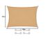 CelinaSun Sonnensegel inkl Befestigungsseile Premium HDPE wetterbeständig atmungsaktiv Rechteck 3 x 4 m Sand beige