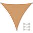 CelinaSun Sonnensegel inkl Befestigungsseile Premium HDPE wetterbeständig atmungsaktiv Dreieck gleichseitig 3 x 3 x 3 m Sand beige