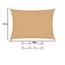 CelinaSun Sonnensegel inkl Befestigungsseile Premium HDPE wetterbeständig atmungsaktiv Rechteck 3 x 5 m Sand beige