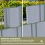 Zichaojia Sichtschutzstreifen Zaun 50 m x 19 cm inkl.30 Clips, PVC Sichtschutz Zaunfolie Sichtschutzstreifen Doppelstabmatten für Gartenzaun (50 m x 19 cm, Grau)