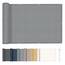 HENG FENG Balkon Sichtschutz 50x500cm PES, Wetterfeste Balkonverkleidung für den Außenbereich mit Windschutz und Sonnenschutz, Hellgrau（Anpassung）