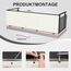 HENG FENG Balkon Sichtschutz 70x500cm PES, Wetterfeste Balkonverkleidung für den Außenbereich mit Windschutz und Sonnenschutz, Cremeweiß（Anpassung）