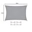 CelinaSun Sonnensegel inkl Befestigungsseile Premium PES wasserabweisend imprägniert Rechteck 2,5 x 3 m hell grau