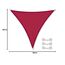 CelinaSun Sonnensegel inkl Befestigungsseile Premium PES wasserabweisend imprägniert Dreieck gleichseitig 3,6 x 3,6 x 3,6 m rot