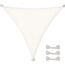 CelinaSun Sonnensegel inkl Befestigungsseile Premium PES wasserabweisend imprägniert Dreieck gleichseitig 3 x 3 x 3 m weiß