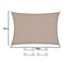 CelinaSun Sonnensegel inkl Befestigungsseile Premium PES wasserabweisend imprägniert Rechteck 3 x 5 m Taupe