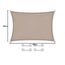CelinaSun Sonnensegel inkl Befestigungsseile Premium PES wasserabweisend imprägniert Rechteck 3,5 x 4,5 m Taupe