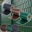 WOLTU Sichtschutzstreifen für doppelstabmatten 450 g/m² PVC, Doppelstabmattenzaun Blickdicht Wetterfest Windschutz 19cm x 70m, Sichtschutz Zaun für Garten Balkon inkl.50 Befestigungsclips, Grün