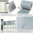 tectake® Sichtschutzfolie, Sichtschutzstreifen mit Befestigungsclips, Windschutz, Sonnenschutz, Sichtschutzmatte für Balkon, Garten, Terrasse, für Stabmattenzaun und Zaunelemente - 70 m, grau