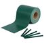 WOLTU Sichtschutzstreifen für doppelstabmatten 450 g/m² PVC, Doppelstabmattenzaun Blickdicht Wetterfest Windschutz 19cm x 35m, Sichtschutz zaun für Garten Balkon inkl.25 Befestigungsclips, Grün