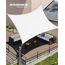 SONGMICS Sonnensegel 2x3m Wasserdicht mit 665mm Wassersäule Sonnenschutz aus reißfestem Polyester UV-Schutz 93% für Terrasse Garten Balkon Rechteck Seile