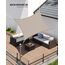 SONGMICS Sonnensegel, 2 x 3 m, wasserabweisend, Wassersäule 665 mm, reißfestes Polyester, UV-Schutz 93%, Terrasse, Garten, Balkon, rechteckig, 2 m Seile, Taupe GSH23TP
