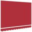 vidaXL Markisenersatzstoff Rot 330 x 245 cm Polyester, Balkon-Sichtschutz, modernes rechteckiges Sonnendach, strapazierfähiger UV-beständiger Stoff, wetterfester Unterstand