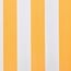 vidaXL Markisenstoff Sonnenschutz Markisentuch Orange-Weiß 450×300 cm Segeltuch