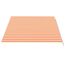 vidaXL Markisenbespannung Wasserabweisend Markisestoff Markisentuch Ersatzstoff mit Volant Markisevolant für Markise Gelb Orange 4,5x3m