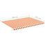 vidaXL Markisenbespannung Wasserabweisend Markisestoff Markisentuch Ersatzstoff mit Volant Markisevolant für Markise Gelb Orange 5x3,5m