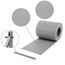 SONGMICS PVC Sichtschutzstreifen, Zaunfolie 40 m x 19 cm, extra dick und Blickdicht, mit 25 x Befestigungsclips, hellgrau GPJ040Q