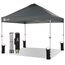 Pavillon 3x3 Wasserdicht Stabil Winterfest, Pop up Faltpavillon UV Schutz 50+, Partyzelt Für Outdoor Camping, 3-Fach Höhenverstellbar, Gartenpavillon mit Tragetasche
