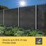 Sol Royal Schattennetz 10m x 1m Schattiergewebe 165g/m² – Blickdichter Sonnenschutz mit UV-Schutz & Kabelbinder für einfache Befestigung – HDPE Sichtschutz Garten Anthrazit für Gewächshaus & Zaun SG80