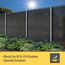 Sol Royal Schattennetz 25m x 1,8m Schattiergewebe 165g/m² – Blickdichter Sonnenschutz UV-Schutz & Kabelbinder für einfache Befestigung – HDPE Sichtschutz Garten Anthrazit für Gewächshaus & Zaun SG80